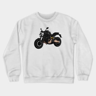 Monster 821 Bike Illustration Crewneck Sweatshirt